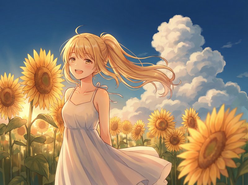 草莓视频动漫美图-向日葵少女